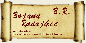 Bojana Radojkić vizit kartica